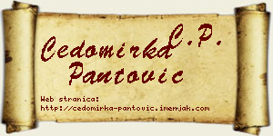 Čedomirka Pantović vizit kartica